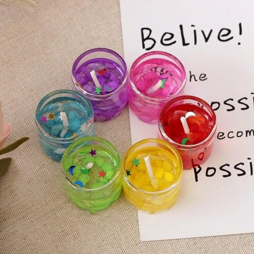 6pcs/box Colored Aroma Candle Scented Fragrance Candle Wax Pillar Shape Romantic Candle Smokeless 28*30mm 120g Free Shipping