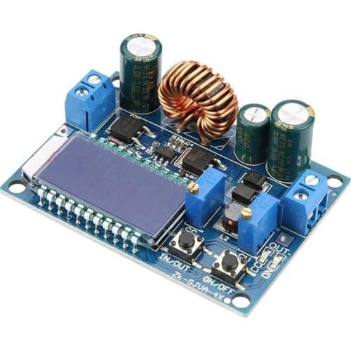 DC-DC 5.5-30V to 0.5-30V 4A Automatic Buck-Boost with LCD Display Module, Suitable for Lithium Battery Charging, Etc
