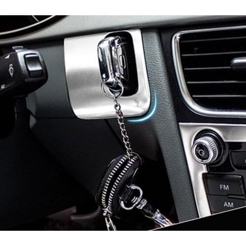 Keyhole Decorative Cover frame Trim Stainless Steel 3D Sticker Interior molding Car Accessories For Audi A5 A4 09-15