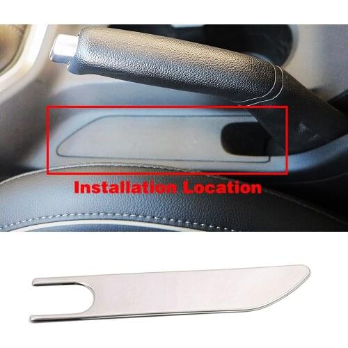 For Hyundai Creta IX25 2016-2018 Parking Handbrake Hand Cover Trim Frame Stainless Steel Interior Moulding Sticker