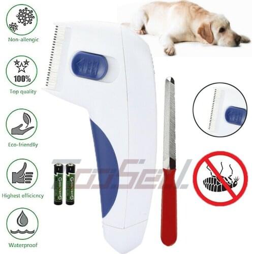 Electric flea comb-very suitable for dog, cat pet brush to prevent lice
