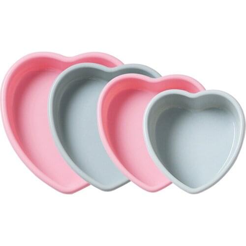 4 7 9 10 Inch Heart Shape Cake Mold Durable Silicone Mousse Cake Bread Pastry Nonstick Chocolate Cake Dessert Baking Tool