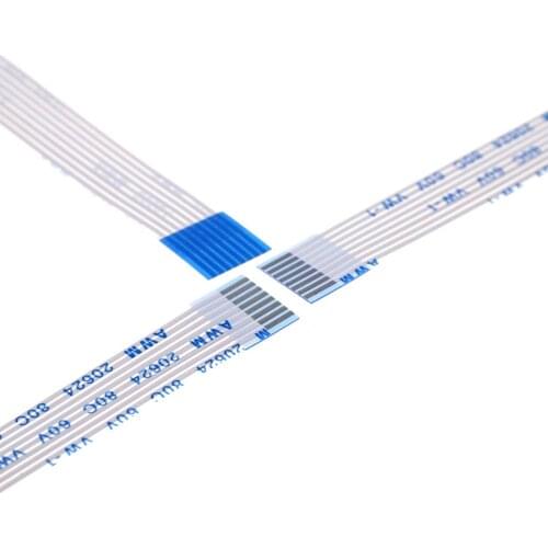 50pcs 1 Meter Length Flexible flat cable FFC 8 PIN 1.0 mm pitch Same Contact Sides Length 1000 mm forward