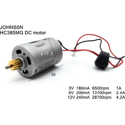 HK 385 Carbon brush dc motor,high speed,big torque,GOOD qualit