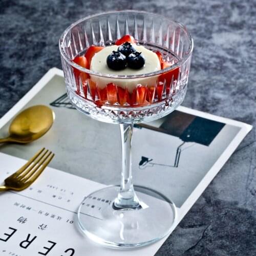 Imported glass dessert cup pudding yogurt ice cream cup creative liqueur champagne cup goblet