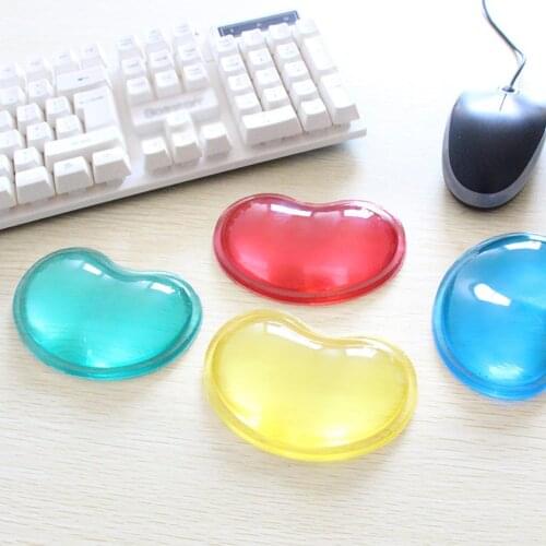 Quality wavy comfort gel computer mouse hand wrist rests support cushion pad,Fashion silicone heart-shaped wrist pad fashion