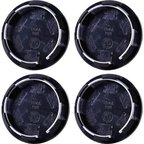 4 Pcs Black Plastic 50mm Car Trucks Vehicle Wheel Center Rim Hubs Covers Set Tyre No Badge Caps Covers Trim Free Shipping