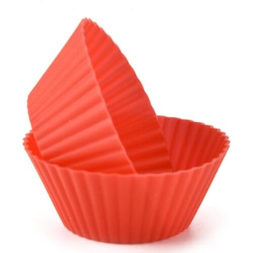 Round Shape Silicone Muffin Cupcake Baking Moulds Cupcake Maker Mold Tray Baking Cup Cake Mold Tools LX6454