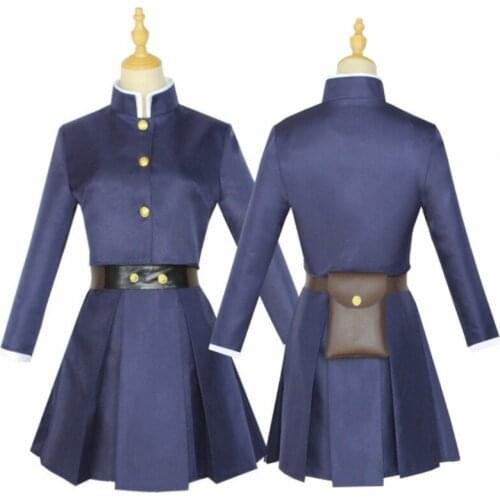 Kugisaki Nobara Cosplay Costume Top Skirt Coat Halloween Anime Jujutsu Kaisen Cos Women Uniform Waist Arms Bag Full Set