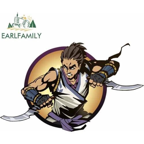 EARLFAMILY 13cm x 8.3cm For Man Knives Funny Car Decal Custom Printing Car Stickers Waterproof Sunscreen Air Conditioner Decor