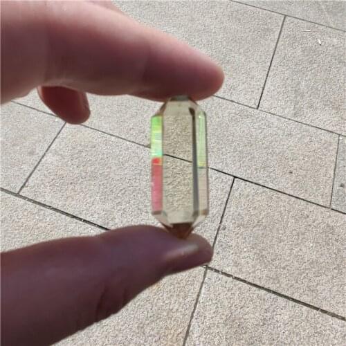 Natural High Quality Six-faced Double Points Citrine Mini Point Energy Reiki Healing Crystal Gemstone For Decoration