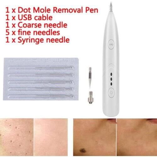 New Arriva 1 Set Laser Freckle Removal Machine Skin Mole Dark Spot Remover For Face Wart Tag Tattoo Remaval Pen