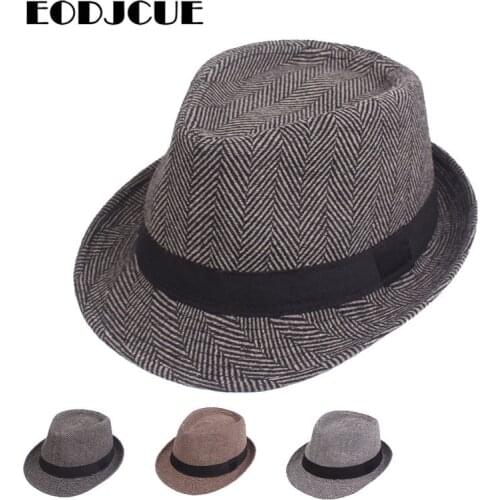 Wholesale 2019 new Fashion fedoras jazz hat Men Women Winter Hat woolen blend cap outdoor casual hat gorras