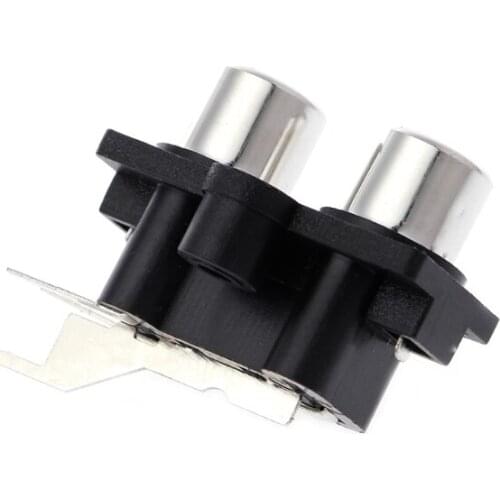 5 Pcs PCB Mount 2 Position Stereo Audio Video Jack RCA Female Connector Y98E