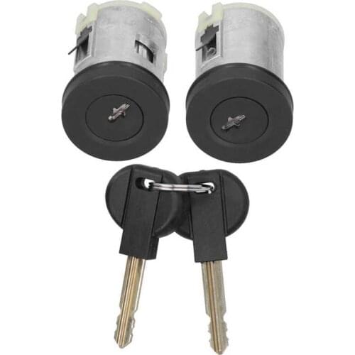 Door Lock Barrel with 2 Keys Replacement Parts Aluminum Alloy Fit for Peugeot Expert/806 Car Accessory