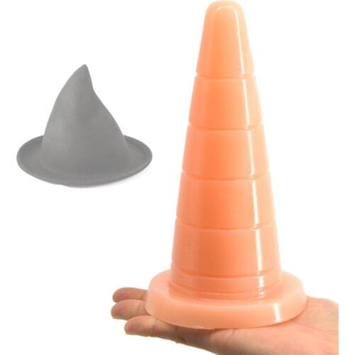 Super soft huge anal butt plug Cone type dildo anal plug prostata massage buttplug dilatador anal sex toys for women men