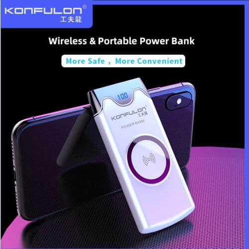 Power Bank Wireless Portable Charger Powerbank Fast Charging 10000Mah bank Power Wireless Charger For iphone 12 Huawei xiaomi