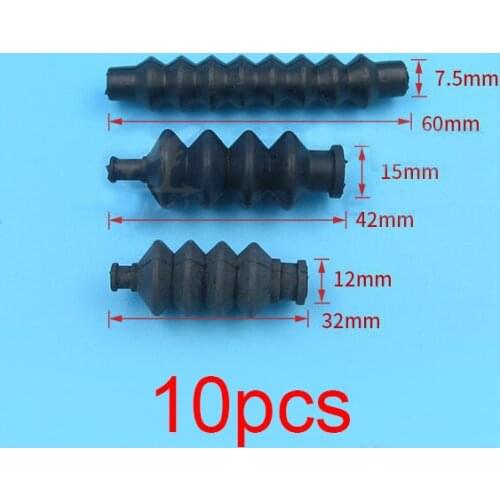 10Pcs Rubber Bellow Organ 32mm/42mm/60mm Waterproof Organ Cover Jacket RC Boat Model Push/Pull Rod Seal Parts