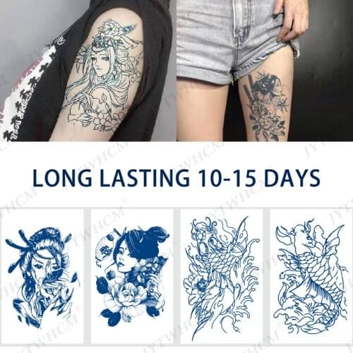 Fake Tatuajes Temporales Nagel Stickers Tattoo Accessories Waterproof Durable Simulation For Woman Man Butterfly Cross Dragon