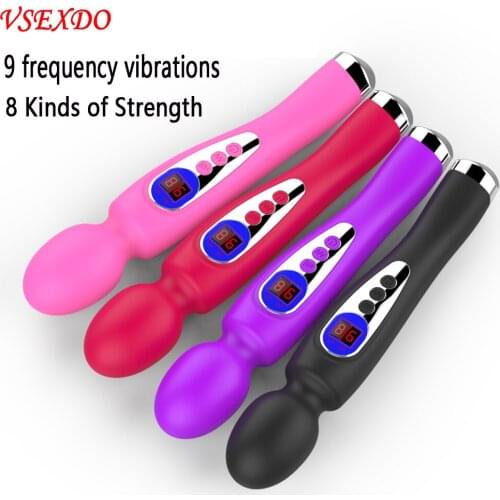 VSEXDO Vibrator Sex Toys for Woman G Spot Massager Powerful Magic Wand Clitoris Stimulator vibrating Dildo Female Sex Products