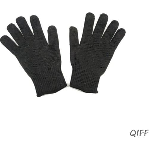 1 Pair Anti-Cut Gloves Cut Proof Stab Resistant Stainless Steel Level 5 Protect