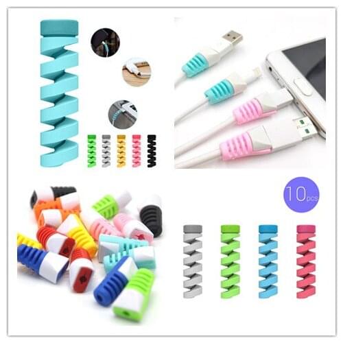 10pcs Charging Cable Protector Saver Cover For Apple iPhone 8 X USB Charger Cable Cord USB Earphone Cover