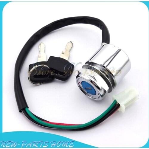 4 Wires ATV Quads Ignition Key Switch For 4 Wheeler Go Kart Motorcycles Pit Dirt Bike