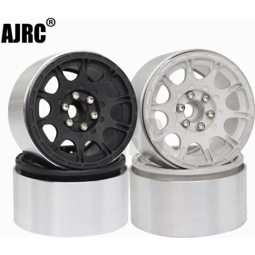 4pcs Aluminum Alloy Beadlock 2.2" Wheel Rim Hub for 1/10 RC Crawler Axial SCX10 TRAXXAS TRX4 Wraith 90018 RC Car Accessories