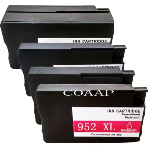 4 PCS Compatible 952 ink cartridge for hp 952XL Officejet 8727 8728 8730 8734 8735 8736 8740 All-in-One Printer