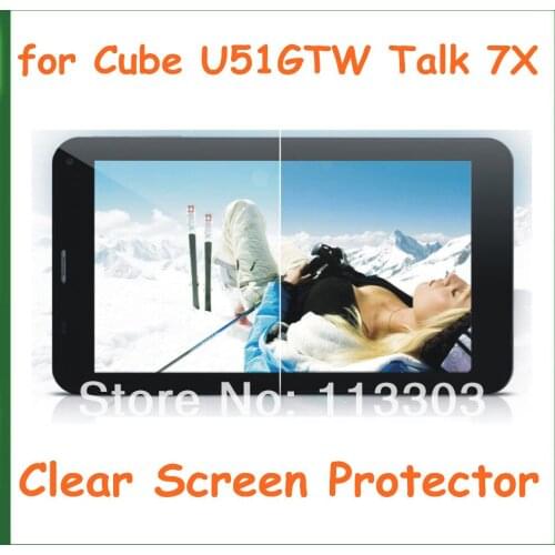 5pcs Customized Clear Screen Protector Size 188x108mm for Cube U51GTW Talk 7X Guard Film No Retail Package