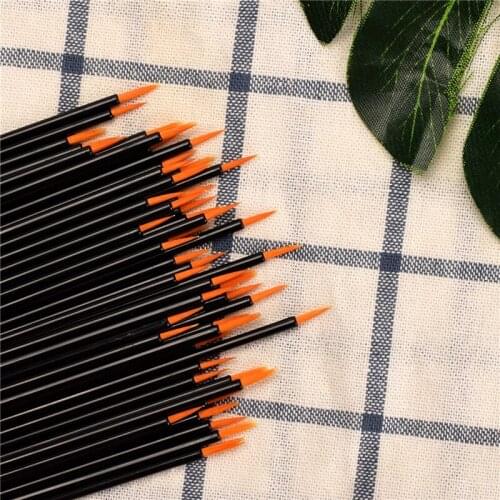 50pcs / Lot Black Handle Reusable Gel Liner Nail Art Brushes Painting Pen Beauty Makeup Tools Nail Supplies