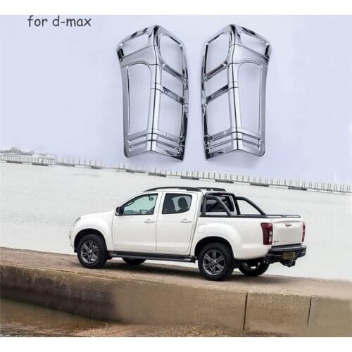 Car Chrome Strip Fit For Isuzu d-max Accessories Rear Lamp Cover Trim For Isuzu d-max 2012 2013 2014 2015 2016 2017 Car Styling
