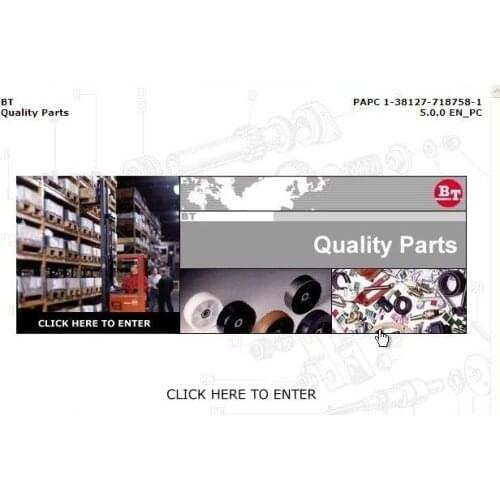 For BT Forklift Diagnostic Tools Manual Service Spare Parts Catalog