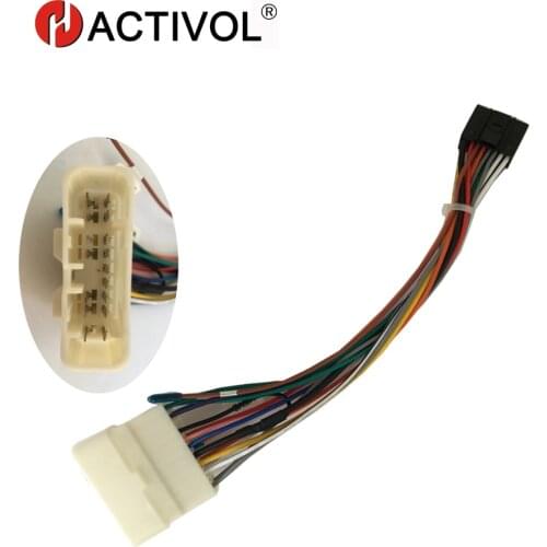 HACTIVOL 2 din Car Radio ISO Plug Power Adapter Wiring Harness for Chevrolet S10 ISO power harness For car dvd player
