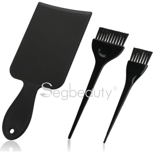 Segbeauty Highlighting Paddle 2 Hair Dye Tint Brush, Black Hair Colour Board for Balayage Highlights Tinting Brush Hair