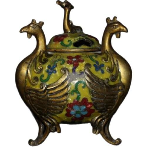 China old Beijing old goods San he furnace incense burner
