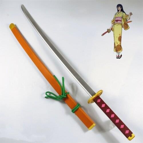 PVC Sword Weapon Anime One Piece O-Kiku Cosplay Prop Armed Katana Espada Wood Ninja Knife Samurai Sword Prop Toys for Teens Gift