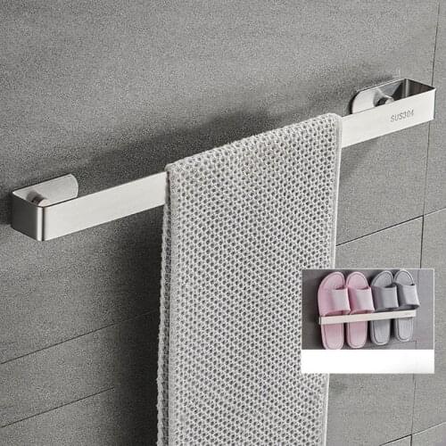 Stainless Steel Wall Mounted Toilet Towel Rack Holder Bath Towel Hanger Shelf