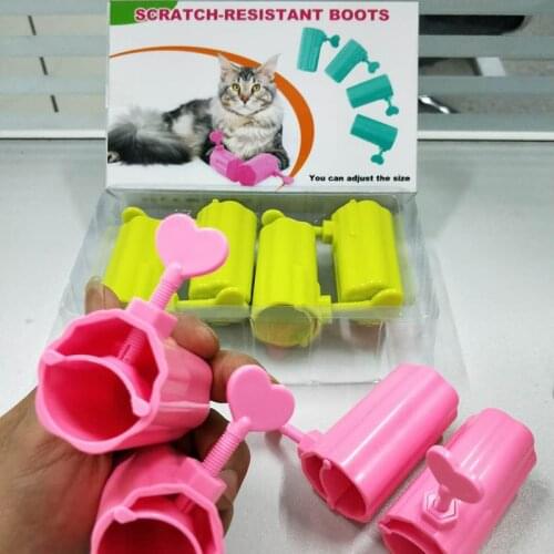 Creative new cat anti-shoes adjustable size anti-cat scratching gloves foot cleaning pet cleaning supplies