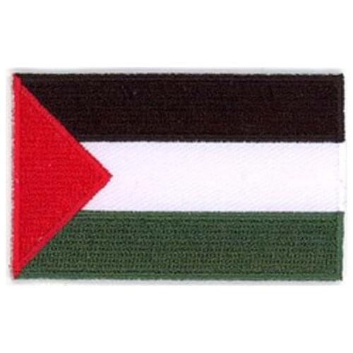 Palestine Country Embroidery Patches Made by Heat Cut Broder and Iron On Backing Custom MOQ50pcs free shipping by Post