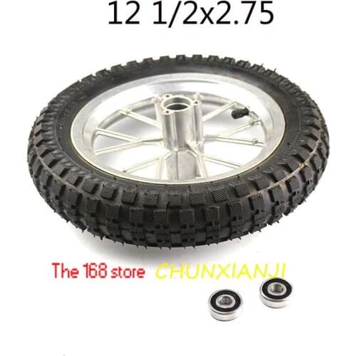 Package post Mini off-road motorcycle parts Leah small off-road vehicle front and rear wheel assembly 12 1/2X2.75 wheel tyre