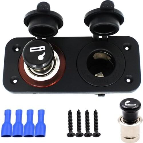 Factory Direct Car Refitting Marine Refitting Waterproof Cigarette Lighter plus GPs Power Plug 12V-24V Universal
