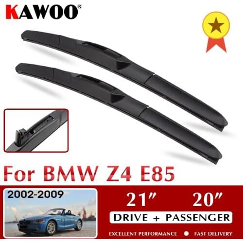 KAWOO Wiper Front Car Wiper Blades For BMW Z4 E85 October 2002 - Nov. 2009 Windshield Windscreen Window 21"+20" LHD RHD
