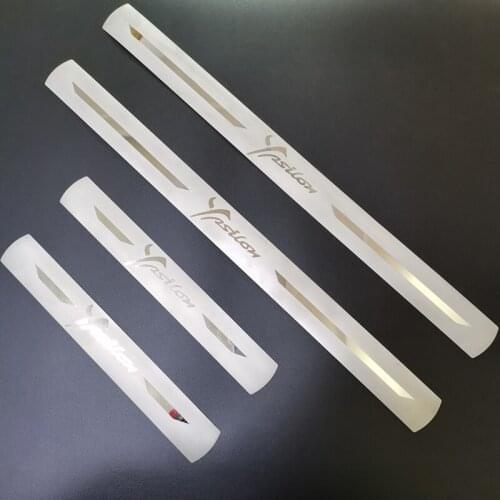 Car Styling Door Sill Scuff Plate Guard Stainless Steel Welcome Pedal Trims Protector For LANCIA Chrysler Ypsilon Accessories 4X