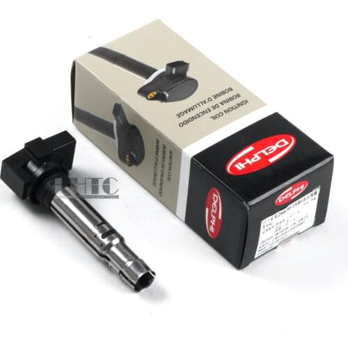 Del phi Ignition Coil Spark Plug Genuine For V W Tiguan Je tta Golf Audi A1 A3 1.4L