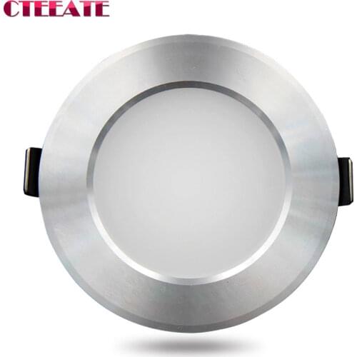 LED Downlight Ceiling silvery 3W 5W 7W 9W 12W 15W 18W Warm white cold white Bright silver led light AC 220V 230V 240V