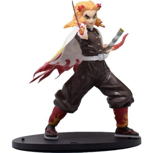 Japan Anime Demon Slayer Kimetsu no Yaiba Rengoku Kyoujurou PVC Anime Action Figure Model Collectible Toy Doll Gifts