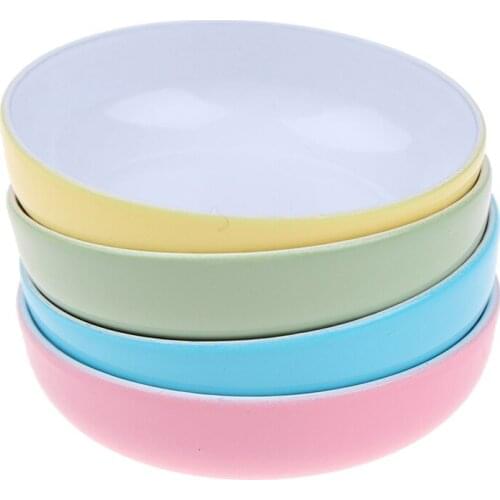 1Pc 1/12 Doll house Miniature Mini Alloy European Soup Plate Simulation Food Tray Model Toys Doll House Decorations