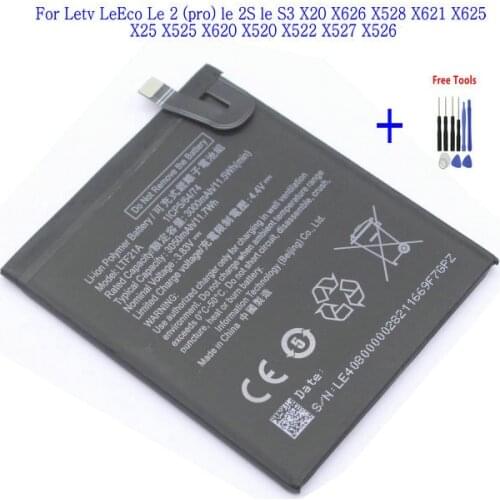 1x LTF21A Battery 3050mAh For Letv LeEco Le 2 (pro) le 2S le S3 X20 X626 X528 X621 X625 X25 X525 X620 X520 + Repair Tool Kits