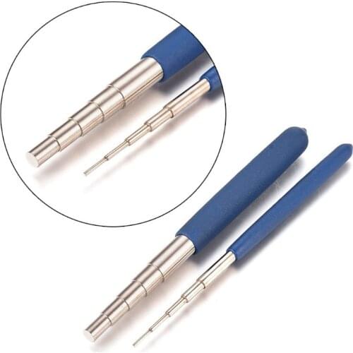 2Pcs 10 Sizes Wire Ring Wrapping Step Mandel Steel Round Bead Working Loop Jump Ring Metal Jewelry Forming Tools